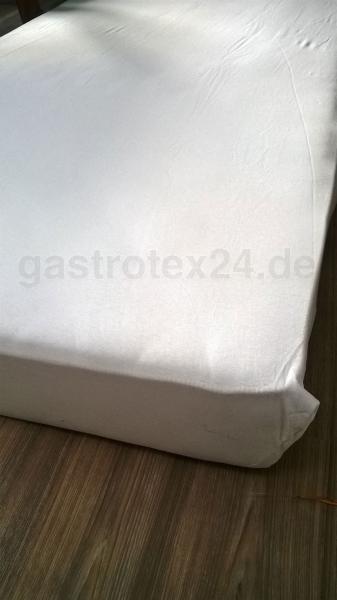 Hotel Spannbettlaken "Bamberg" weiß  200/200 cm aus 100% Baumwolle